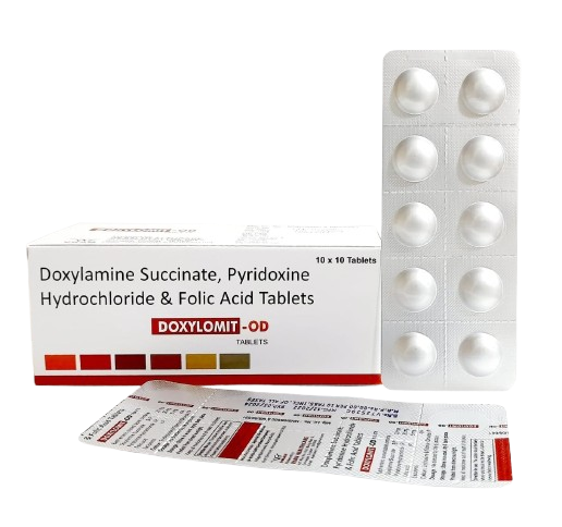 Doxylamine+Vitamin B6 (Pyridoxine)+Folic Acid 20mg