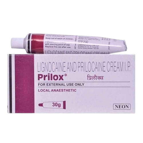 Prilox Cream 30gm (Lidocaine 25mg + Prilocaine 25mg)