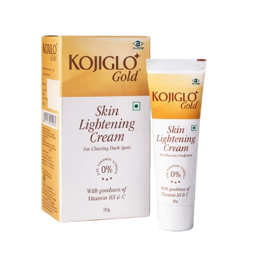 Kojiglo Gold Skin Lightening Cream (Vitamin B3 & Vitamin C) – 20g
tube