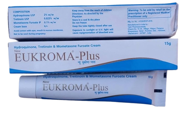 Eukroma Plus Cream (Hydroquinone + Tretinoin + Mometasone)