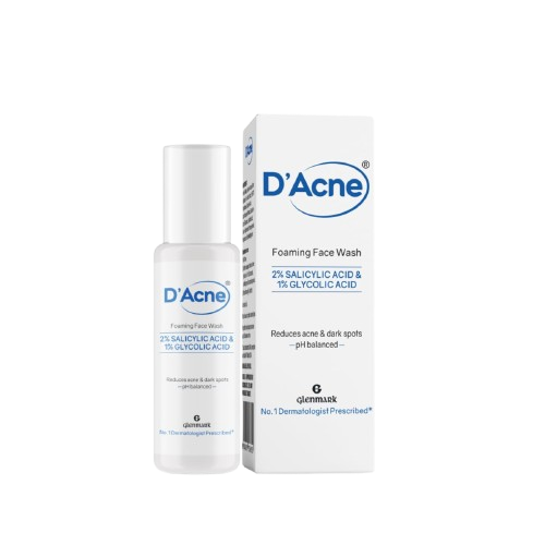 D Acne Foaming Face Wash with Salicylic & Glycolic Acid