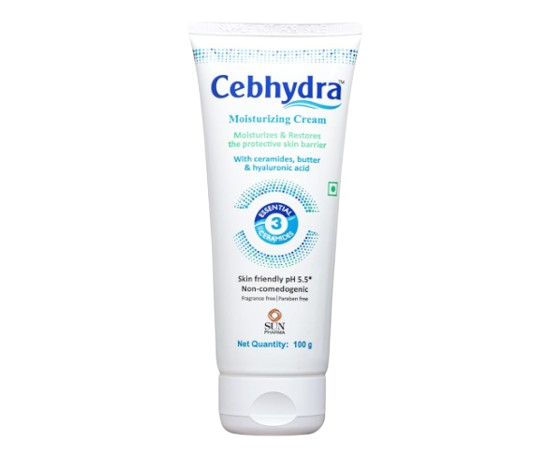 Cebhydra Moisturizing Cream 100 g (Ceramides + Butter +
Hyaluronic Acid)