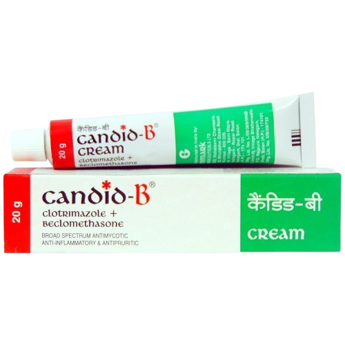 Candid-B Cream (Beclometasone 0.025% w/w / Clotrimazole 1%
w/w) – 20.0 gm tube