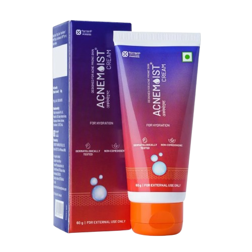 Acnemoist Cream (Squalane, Aloe Vera, Vitamin E, Jojoba Oil &
Glycerin) 60gm
