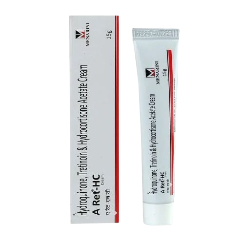 A Ret HC Cream 15 g (Hydroquinone 2% w/w + Tretinoin 0.05% w/w
+ Hydrocortisone 1% w/w)