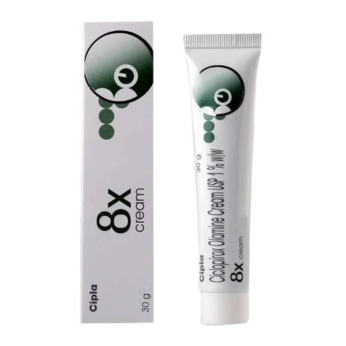 8X Cream 30 g (Ciclopirox 1% w/w)
