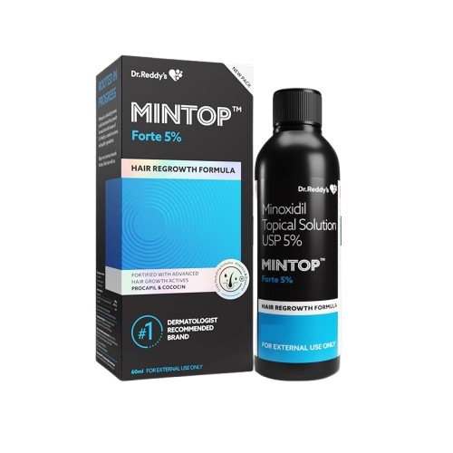 Mintop Forte 5% Topical Solution (Minoxidil) – 60ml bottle