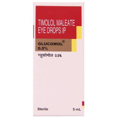 Glucomol 0.5% Eye Drop (Timolol Maleate 0.5%) – 5ml bottle