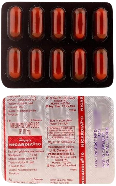 Nifedipine 10 MG (NICARDIA 10MG CAP)