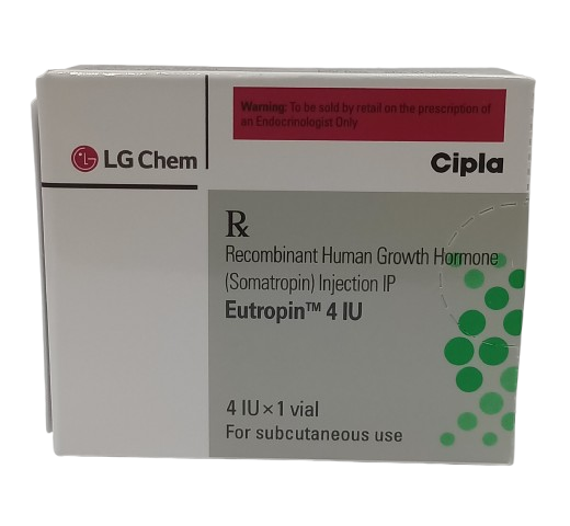 SOMATROPIN 4IU - EUTROPIN AQ 4IU INJ