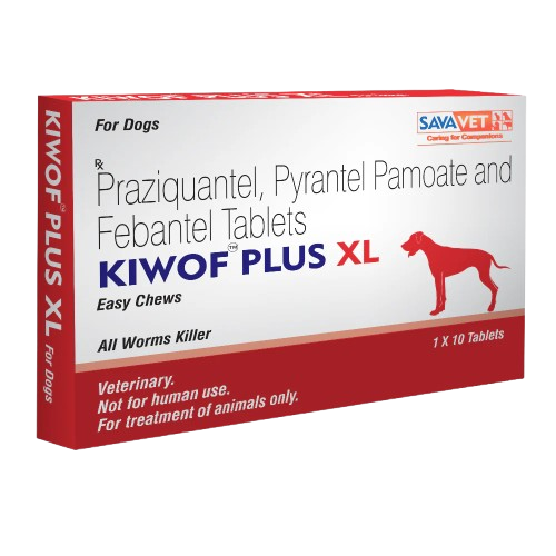 Kiwof Plus XL Easy Chews Deworming Pet Tablet For Dogs