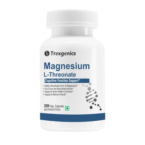 Trexgenics Magnesium L-Threonate 667mg – Bottle of 30 capsules