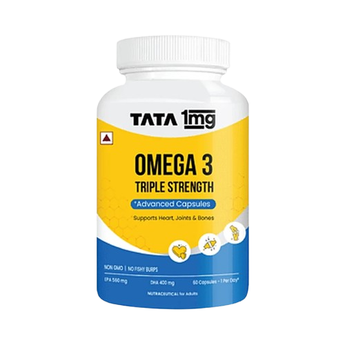 Tata 1mg Triple Strength Omega 3 Fish Oil 1250mg