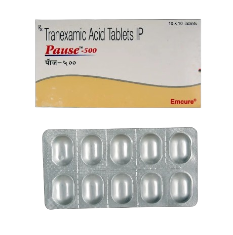 Pause 500 Tablet (Tranexamic Acid 500mg)
