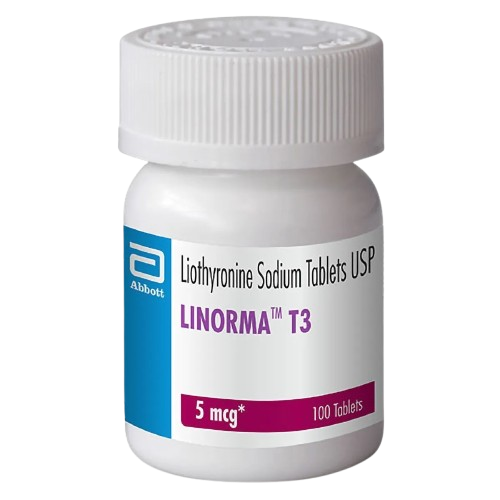 Linorma T3 5mcg Tablet (Liothyronine 5mcg) – 100.0 tablets bottle