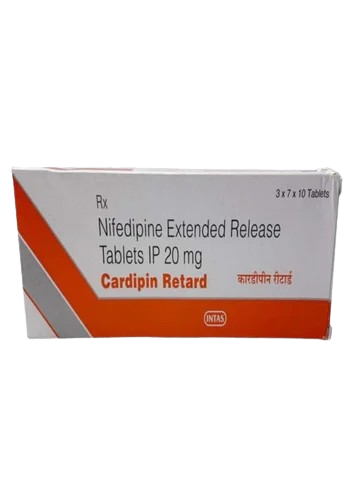 Nifedipine (20mg) - Cardipin Retard 20mg Tablet