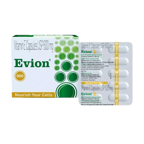 Evion 600mg Capsule (Vitamin E 600mg) β 10 capsules strip