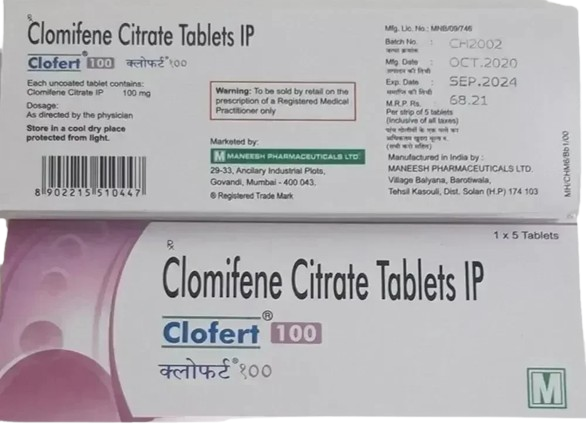 Clofert 100 mg Tablet (Clomiphene Citrate)