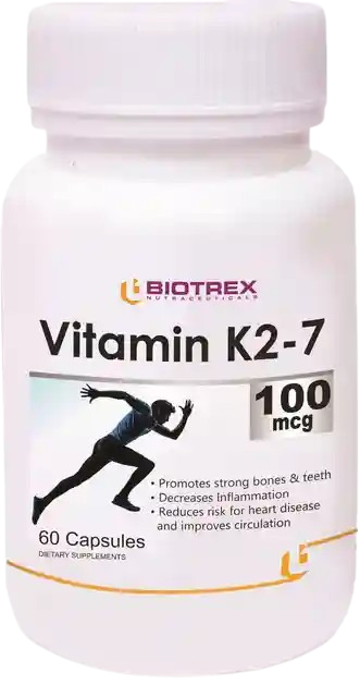 Biotrex 100mcg Vitamin K2-7 Capsules β 60 capsules bottle