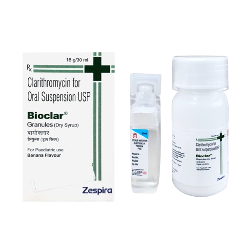 Bioclar 125mg Suspension – Clarithromycin (125mg) – 30ml