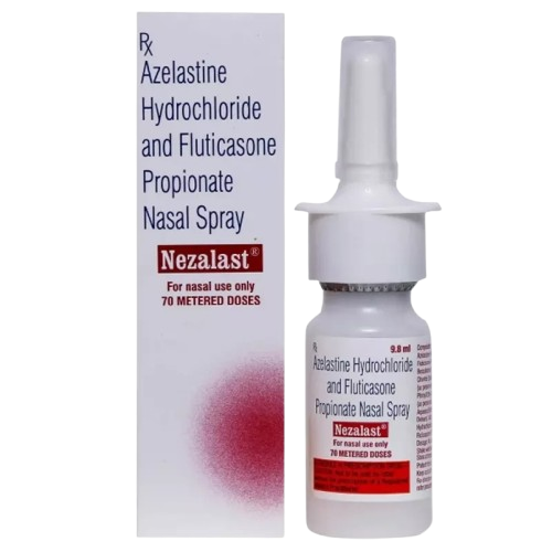 AZELASTINE HYDRO 140MCG + FLUTICASONE 50M NEZALAST
NASAL SPRAY