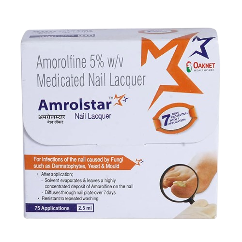 Amrolstar Nail Lacquer - Amorolfine (5% w/v)