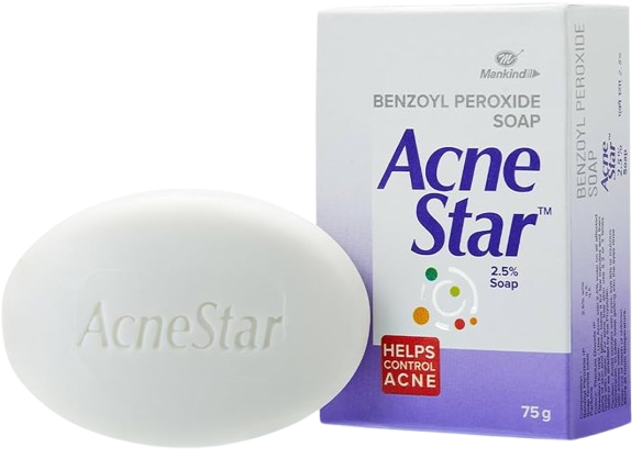 Acnestar 2.5% Benzoyl Peroxide Soap | For Acne Prone Skin