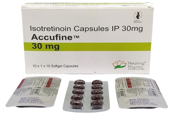 Accufine 30 mg Capsule (Isotretinoin)