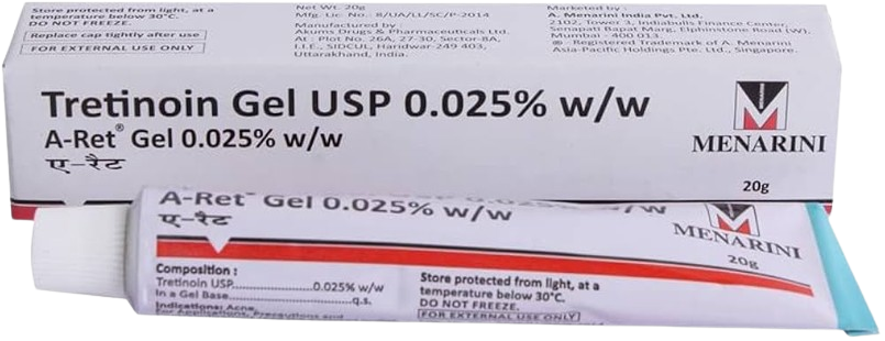 A-Ret 0.025% Gel 20 g (Tretinoin 0.025% w/w)