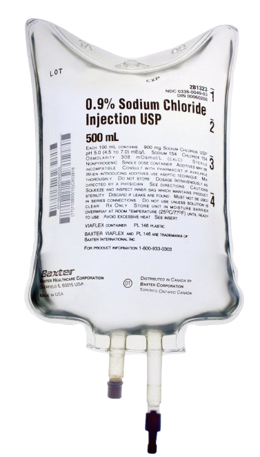 0.9% Sodium Chloride IV Bag 500 ml