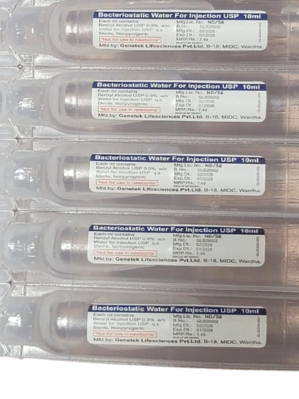 Bacteriostatic Water (10 ml ampoule)