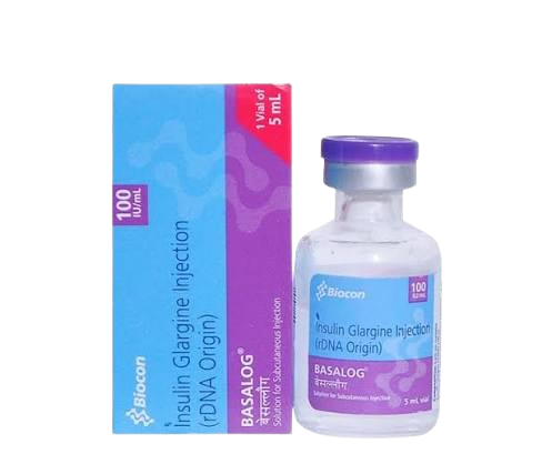 Basalog 100 IU/ml Solution for Injection (Insulin Glargine) – 5 ml Vial