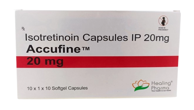 Accufine 20 mg Capsule (Isotretinoin)