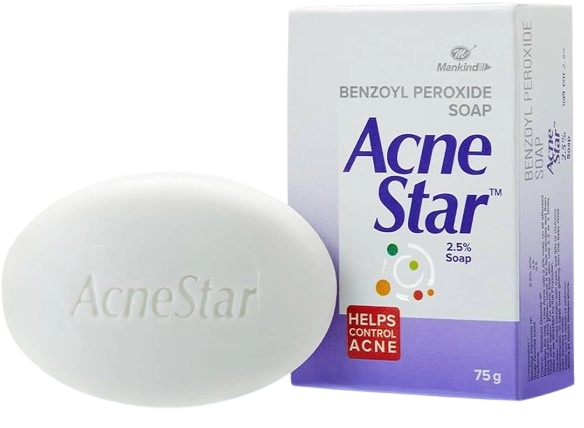 Acnestar 2.5% Benzoyl Peroxide Soap | For Acne Prone Skin