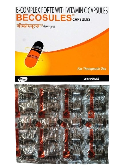 Becosules Capsule (B-Complex & Vitamin C) – 1 strip of 20 capsules