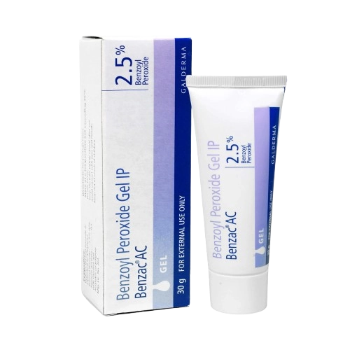 Benzac AC 2.5% Cream (Benzoyl Peroxide) – 20gm tube