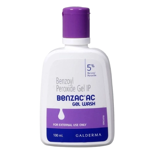 Benzoyl peroxide wash bottle of 100 ml