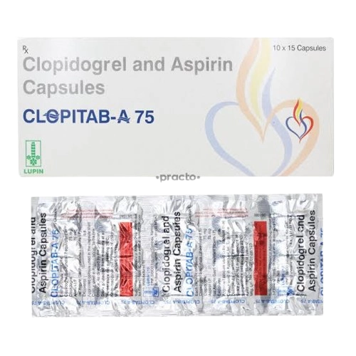 Clopitab-A 150 Capsule (Aspirin 150 mg + Clopidogrel 75 mg) – 15 Capsules