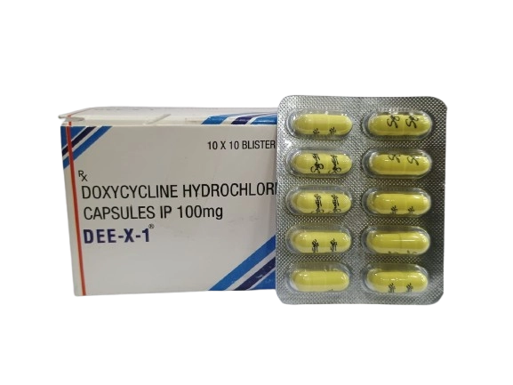 Dee X-1 100mg Capsule (Doxycycline 100mg)