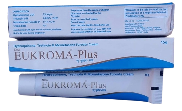 Eukroma Plus Cream (Hydroquinone + Tretinoin + Mometasone)