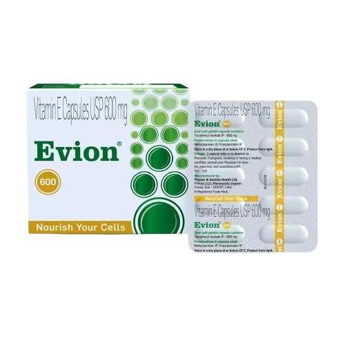 Evion 600mg Capsule (Vitamin E 600mg) – 10 capsules strip
