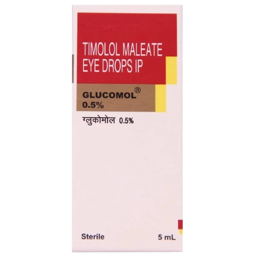 Glucomol 0.5% Eye Drop (Timolol Maleate 0.5%) – 5ml bottle