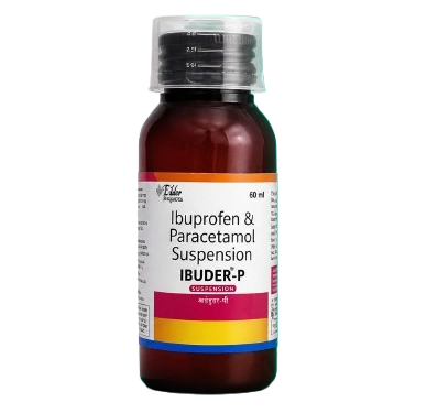 Ibuder-P Oral Suspension [Ibuprofen (100mg/5ml) + Paracetamol
(162.5mg/5ml)]
