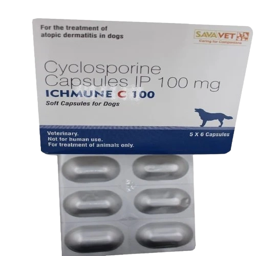 Ichmune C 100 Pet Capsule (Ciclosporin 100mg) – 6 pills pack