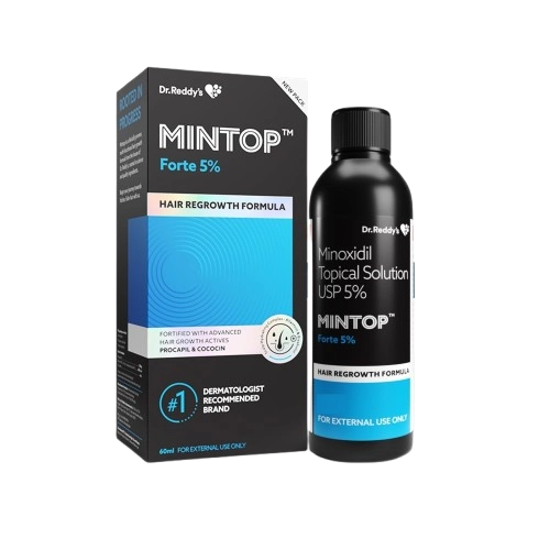 Mintop Forte 5% Topical Solution (Minoxidil) – 60ml bottle
