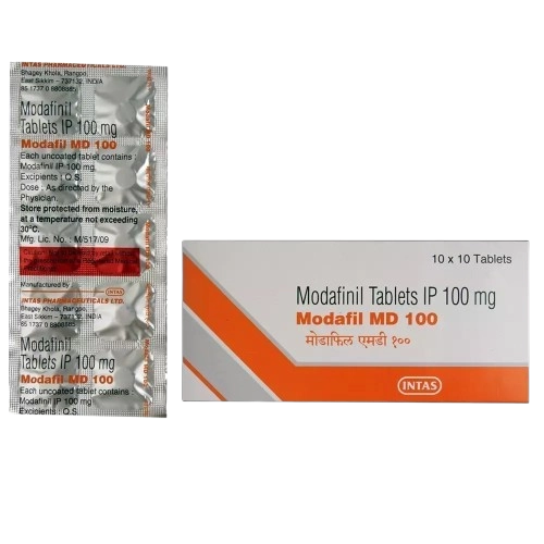 Modafil MD 100 mg Tablet (Modafinil)