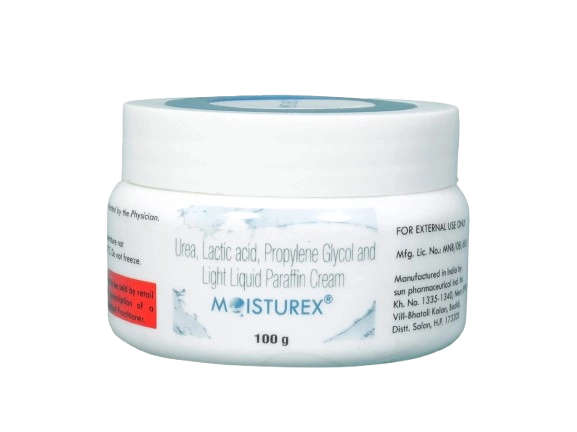 Moisturex Cream with Urea, Lactic Acid, Propylene Glycol & Liquid
Paraffin