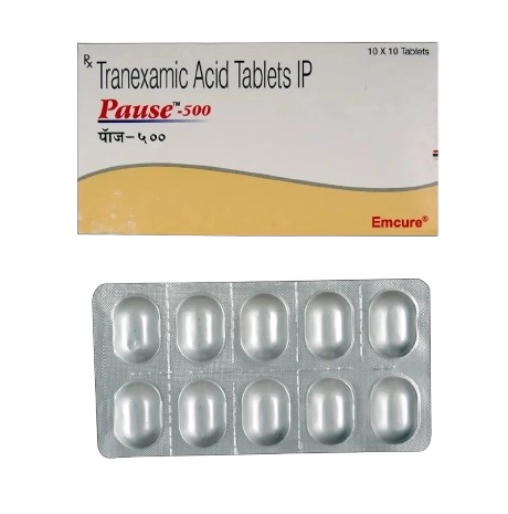 Pause 500 Tablet (Tranexamic Acid 500mg)