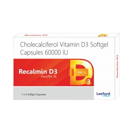 Recalmin D3 60K IU Softgel Capsules (Vitamin D3)